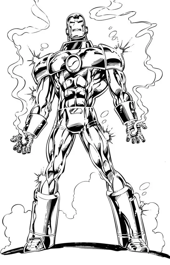 Iron Man Coloring Picture 4