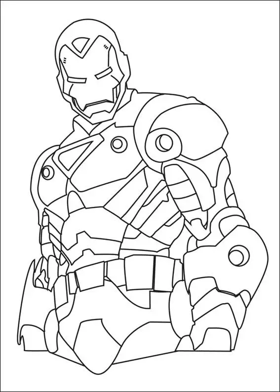Iron Man Coloring Picture 6