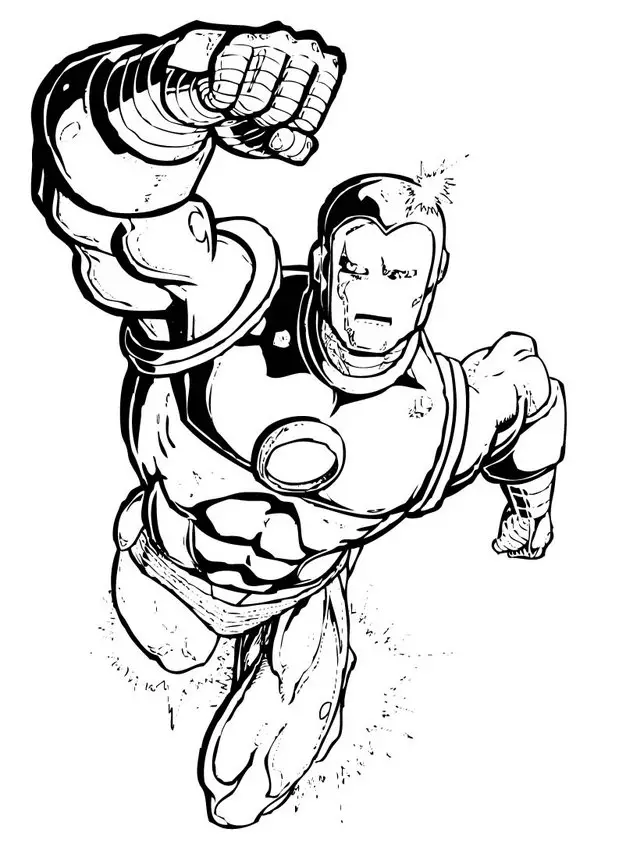 Iron Man Coloring Picture 7