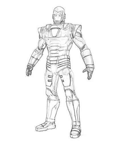 Iron Man Coloring Picture 9