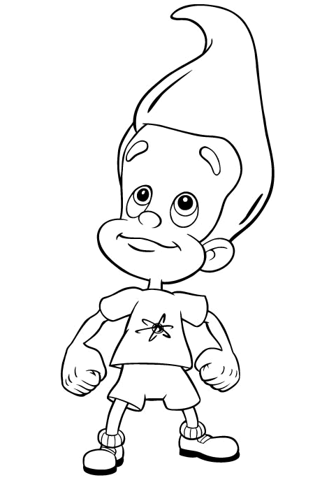 Jimmy Neutron Coloring Picture 2