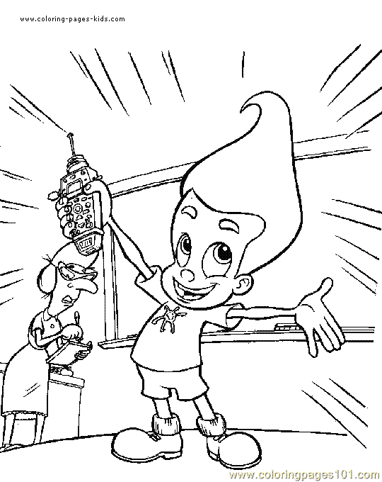 Jimmy Neutron Coloring Picture 5