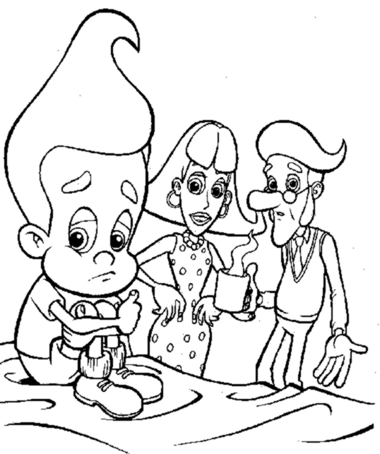 Jimmy Neutron Coloring Picture 9