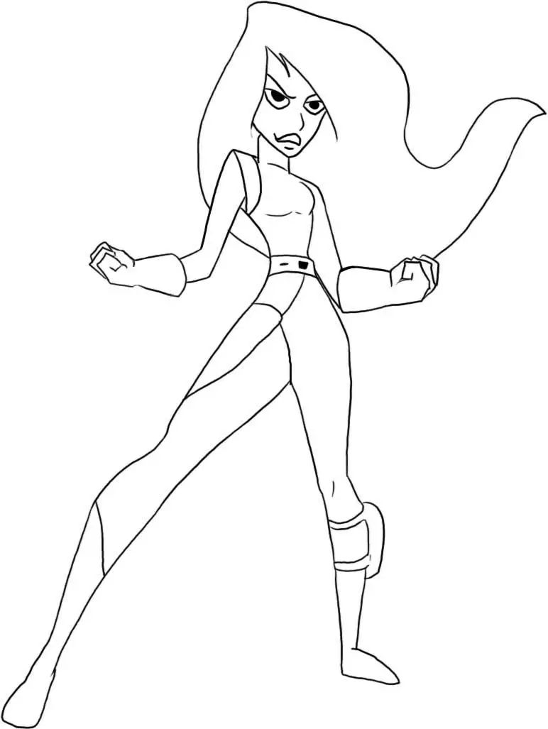Kim Possible Coloring Picture 6