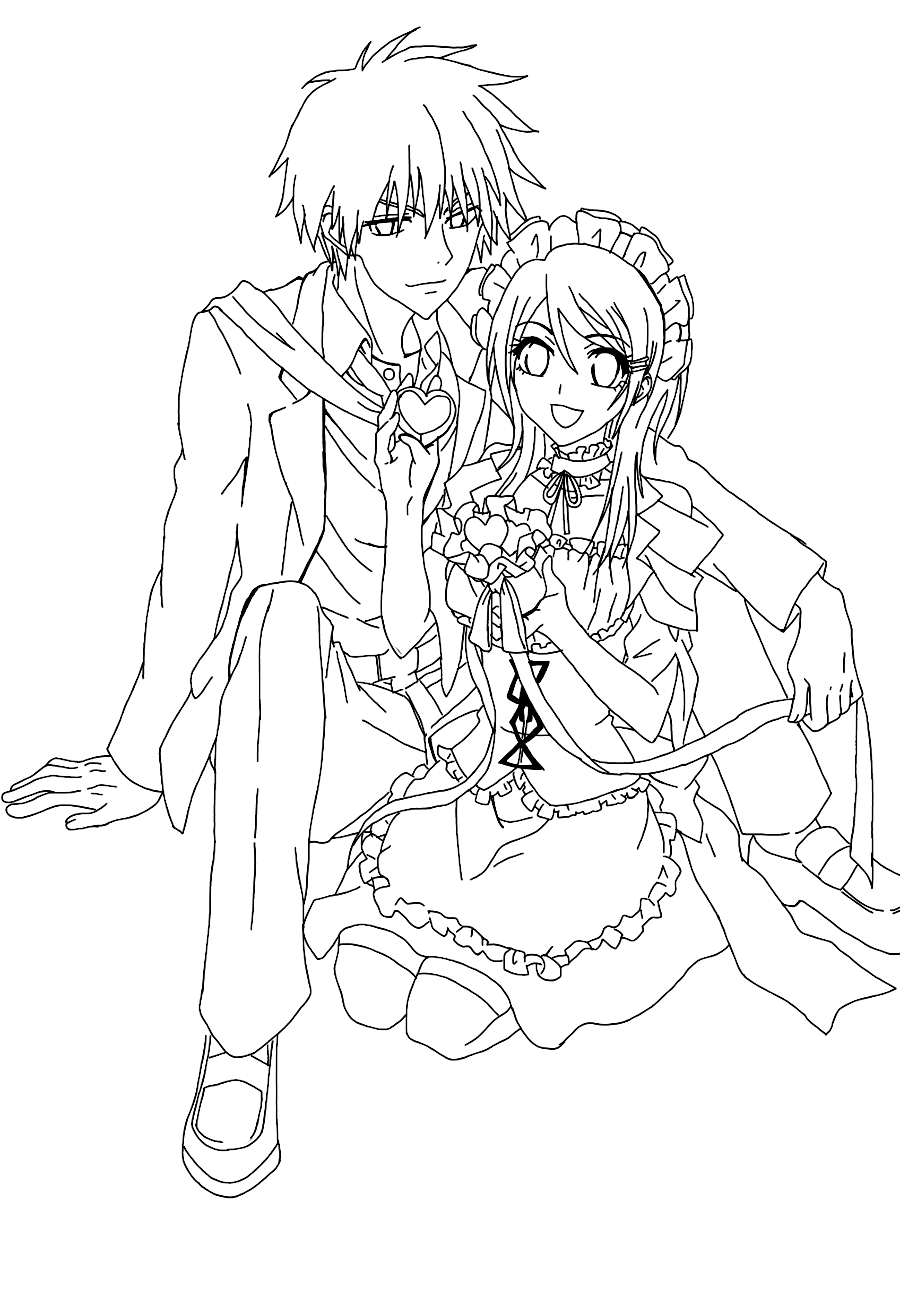 Maid Sama Coloring Picture 7