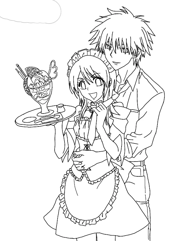 Maid Sama Coloring Picture 8