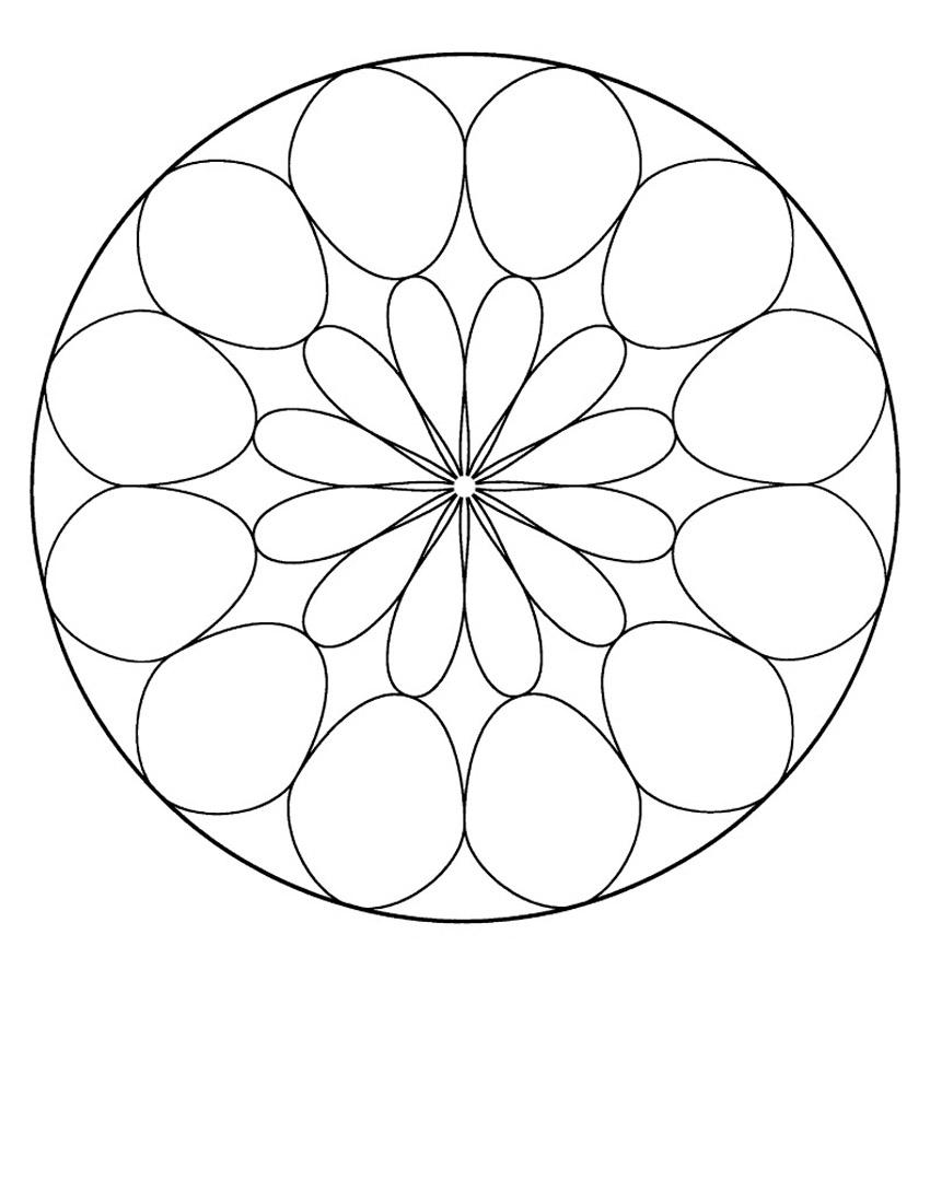 Mandala Coloring Picture 11