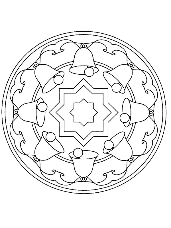 Mandala Coloring Picture 4