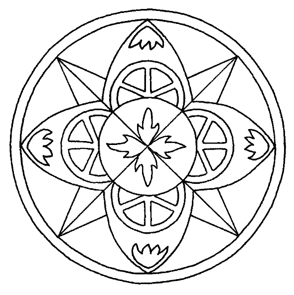 Mandala Coloring Picture 6