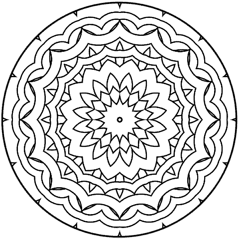 Mandala Coloring Picture 7