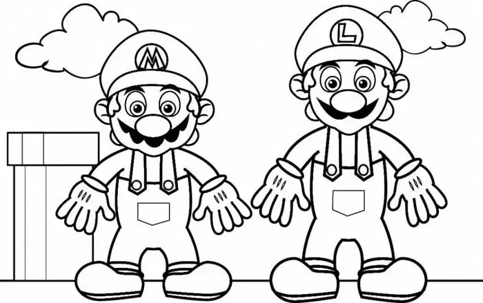 Mario Coloring Picture 10
