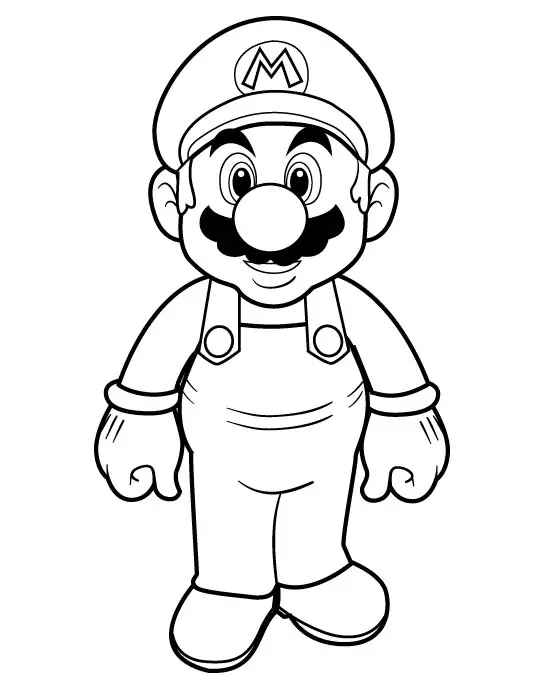 Mario Coloring Picture 3
