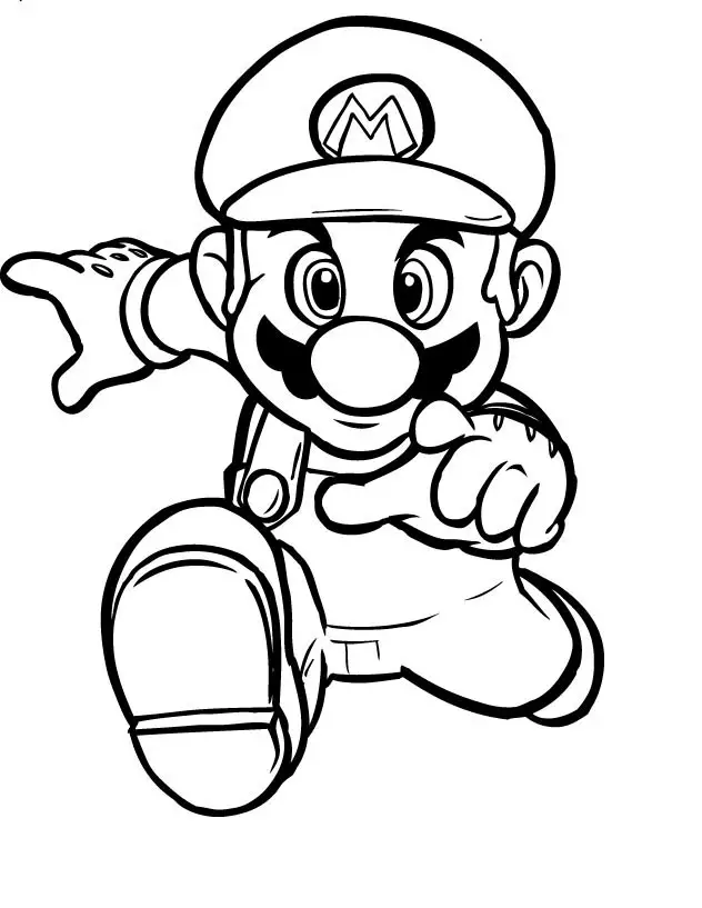 Mario Coloring Picture 4