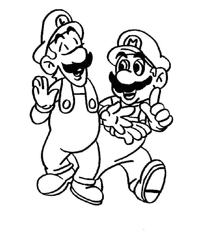 Mario Coloring Picture 7