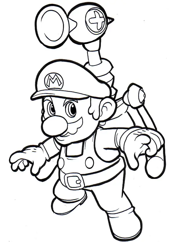 Mario Coloring Picture 8