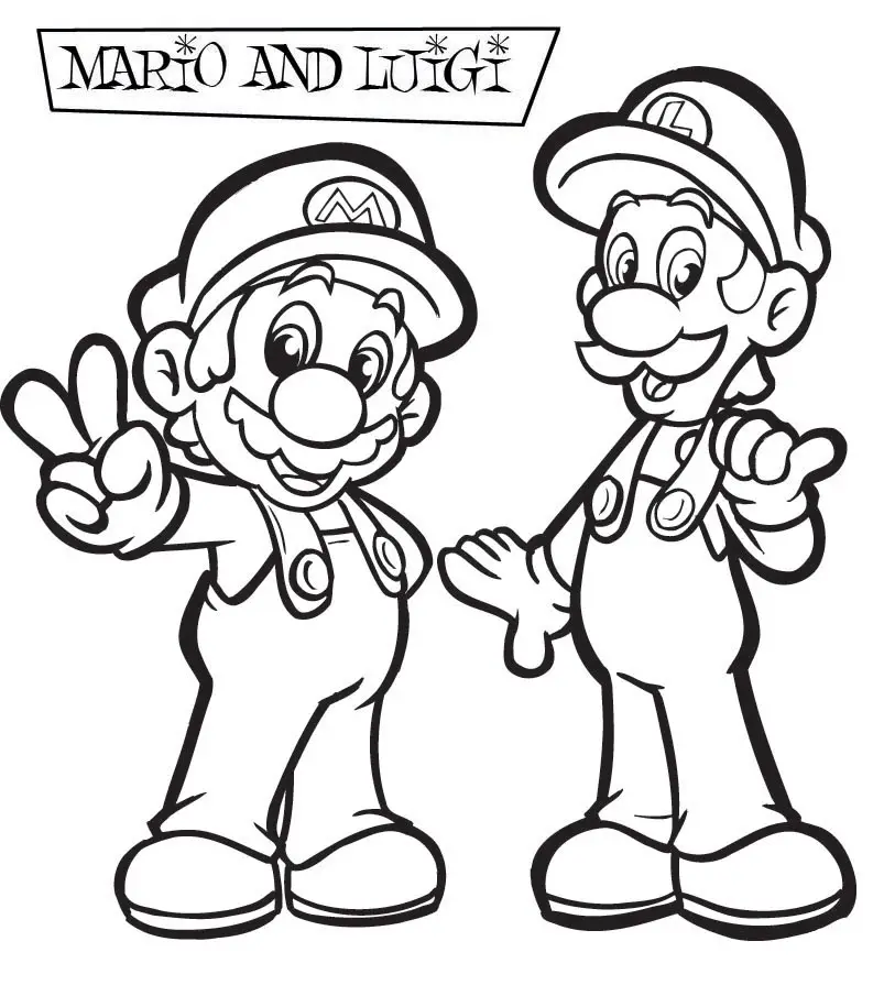 Mario Coloring Picture 9