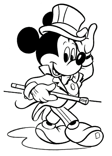 Mickey Mouse Coloring Picture 1