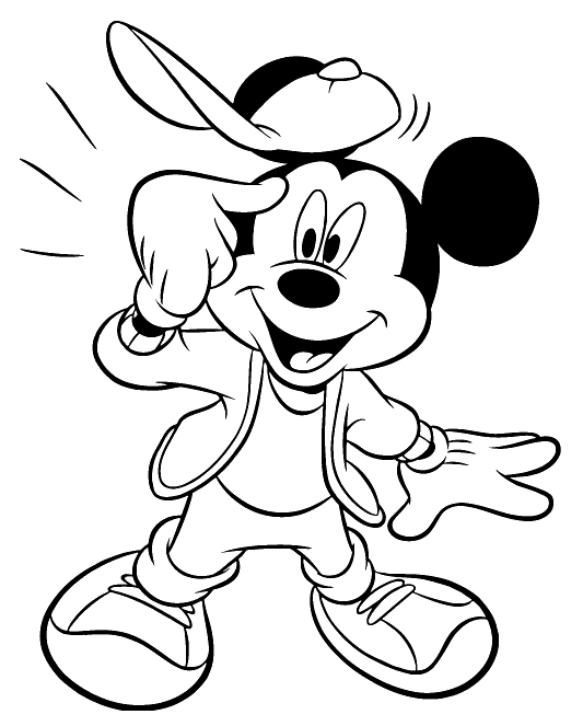 Mickey Mouse Coloring Picture 10