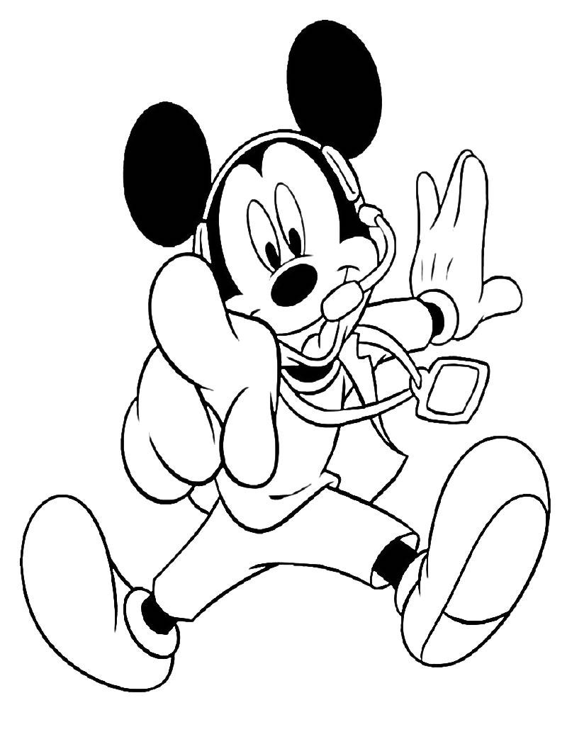 Mickey Mouse Coloring Picture 2