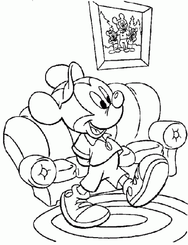 Mickey Mouse Coloring Picture 5