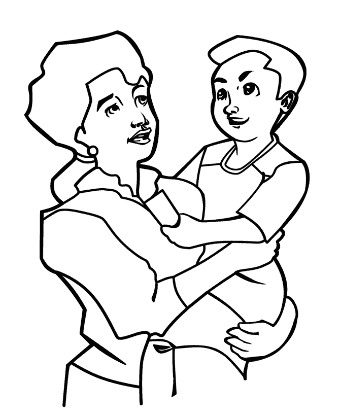 Mothers Day Coloring Picture 10