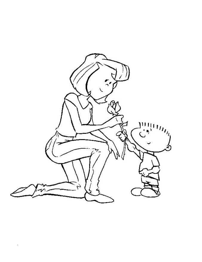 Mothers Day Coloring Picture 11