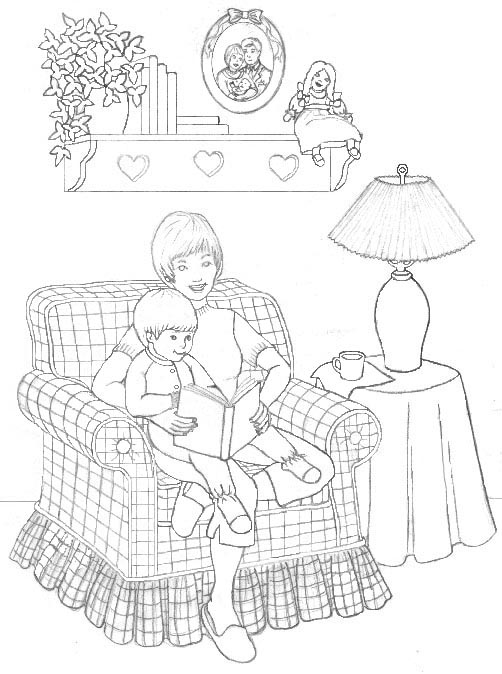 Mothers Day Coloring Picture 12