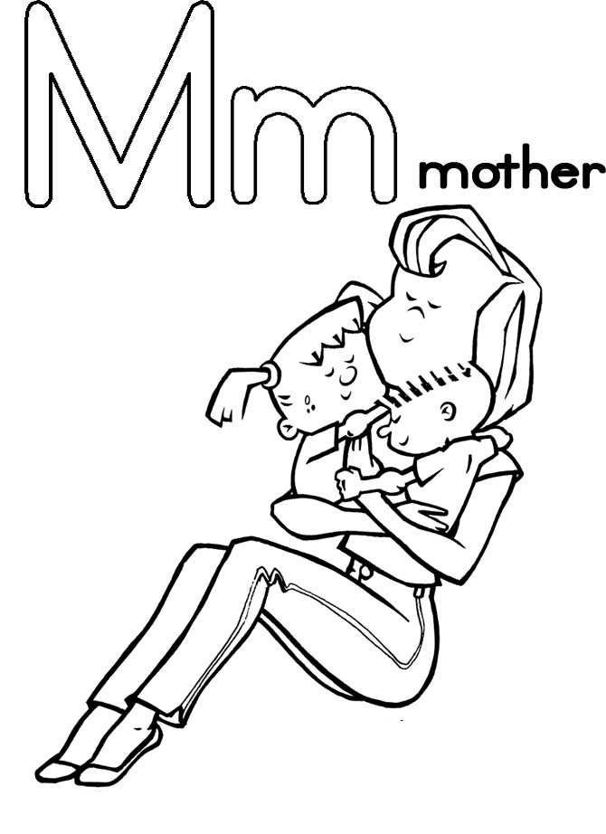 Mothers Day Coloring Picture 2