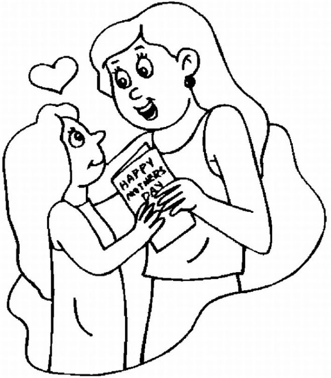 Mothers Day Coloring Picture 6