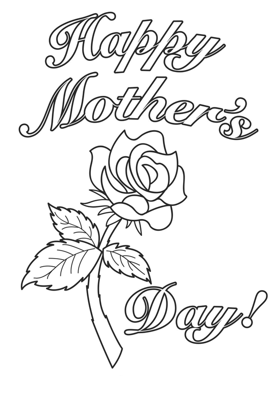 Mothers Day Coloring Picture 7