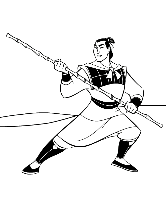 Mulan Coloring Picture 3