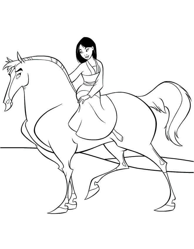 Mulan Coloring Picture 8