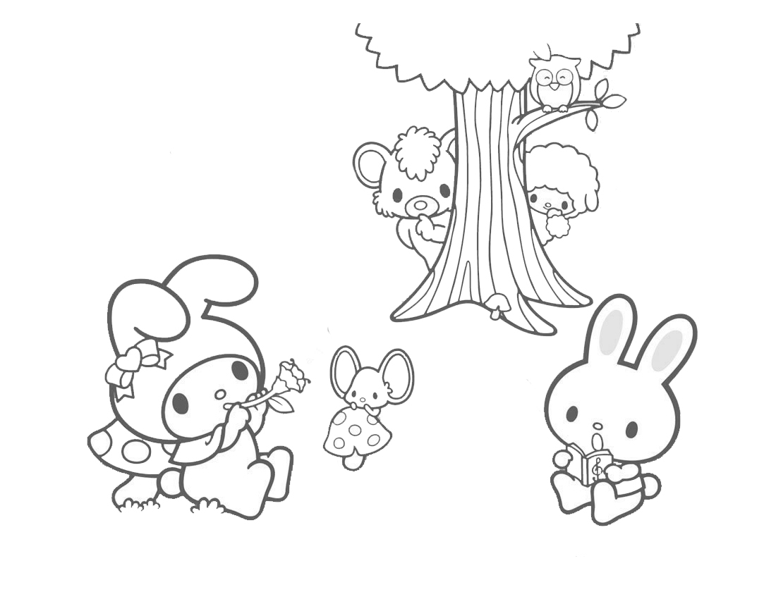 My Melody Coloring Picture 10