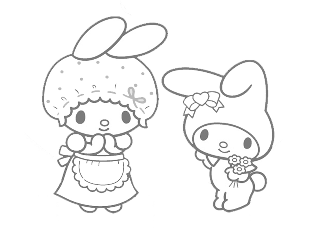My Melody Coloring Picture 12
