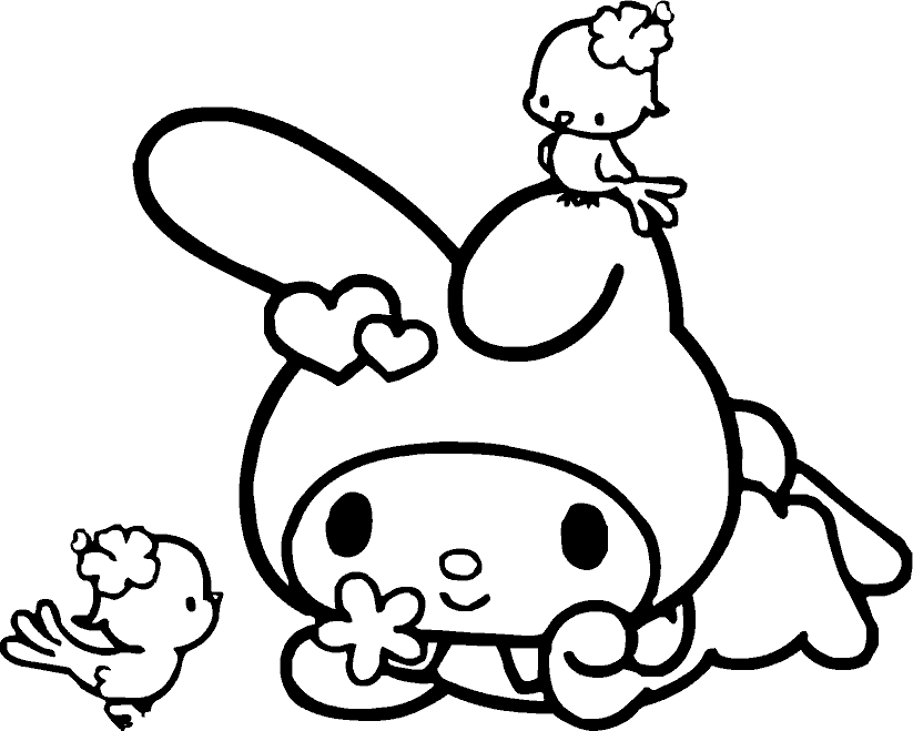My Melody Coloring Picture 3