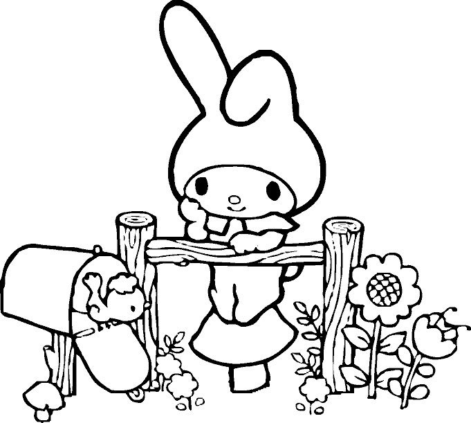 My Melody Coloring Picture 5