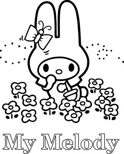 My Melody Coloring Picture 9