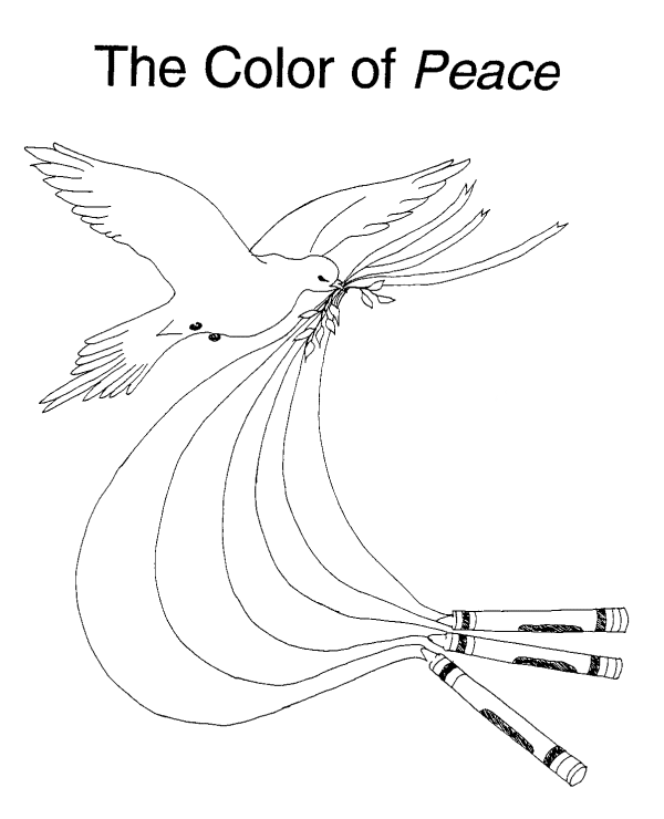 Peace Coloring Picture 3