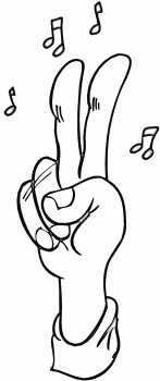 Peace Sign Coloring Picture 12
