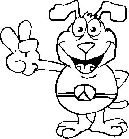 Peace Sign Coloring Picture 8