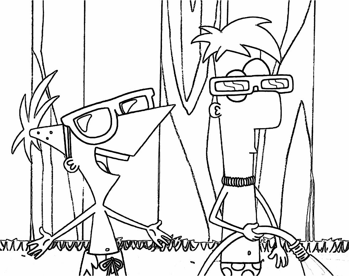 Phineas and Ferb Coloring Picture 12