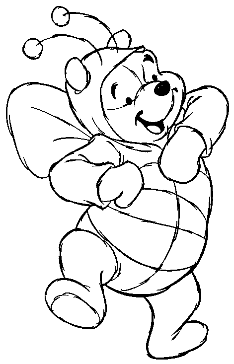 Pooh Bear Coloring Picture 11