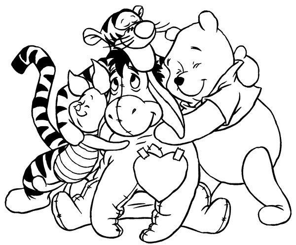 Pooh Bear Coloring Picture 12