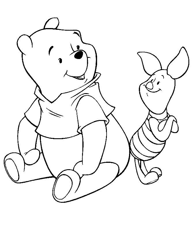 Pooh Bear Coloring Picture 5