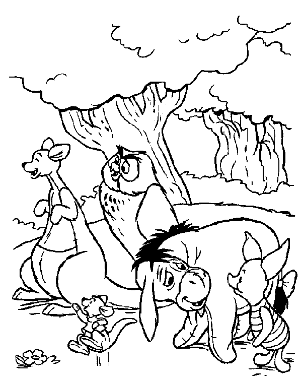 Pooh Bear Coloring Picture 8