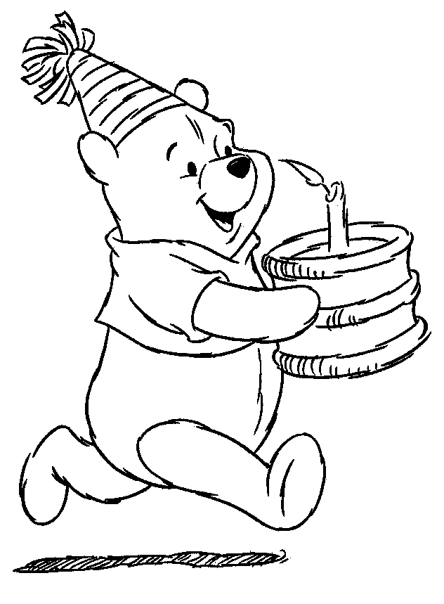 Pooh Bear Coloring Picture 9