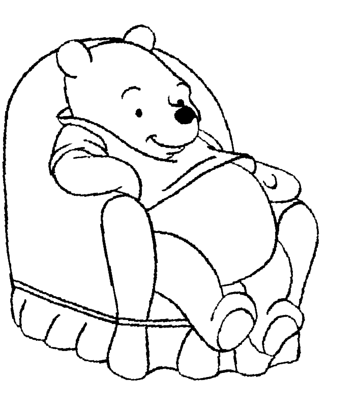 Pooh Coloring Picture 2