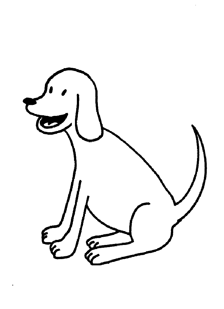 Puppy Coloring Picture 11