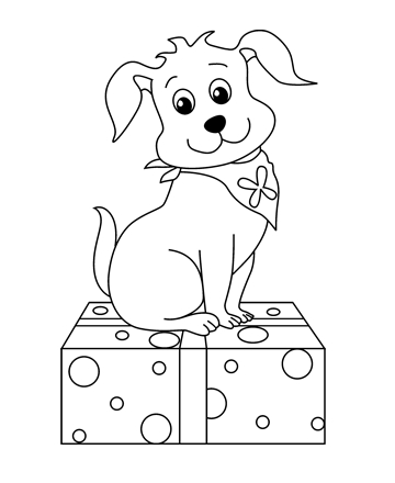 Puppy Coloring Picture 12