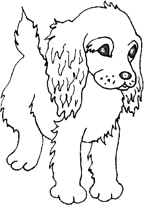 Puppy Coloring Picture 3